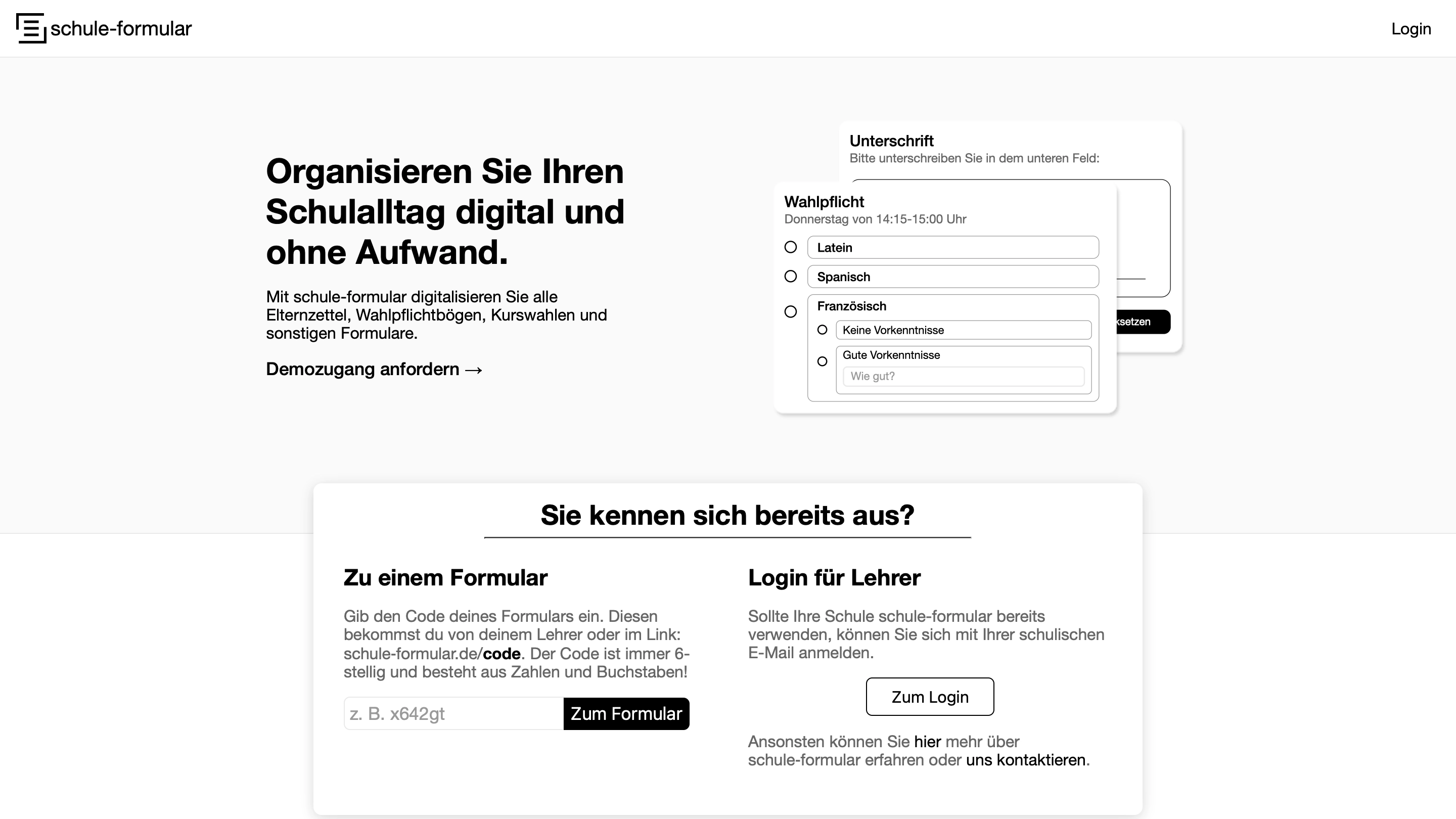 schule-formular